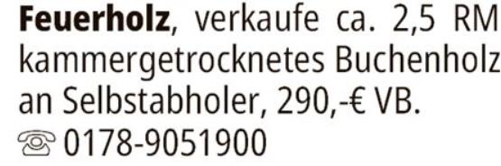 Anzeige