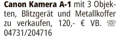 Anzeige