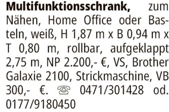 Anzeige